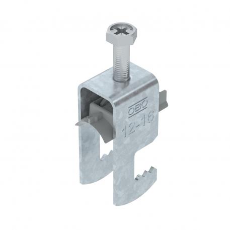 Bridă U 2056 cu picior F, simplă, contrapiesă din plastic FT 12 | 16 | 3