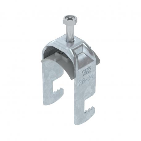 Bridă U 2056 cu picior F, simplă, contrapiesă din plastic FT 28 | 34 | 3