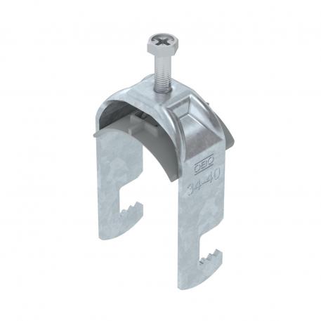 Bridă U 2056 cu picior F, simplă, contrapiesă din plastic FT 34 | 40 | 3