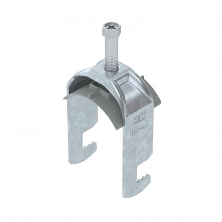 Bridă U 2056 cu picior F, simplă, contrapiesă din plastic FT 40 | 46 | 5
