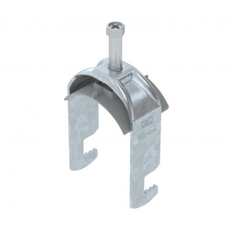 Bridă U 2056 cu picior F, simplă, contrapiesă din plastic FT 46 | 52 | 5