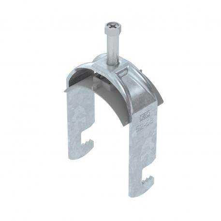 Bridă U 2056 cu picior F, simplă, contrapiesă din plastic FT 52 | 58 | 5