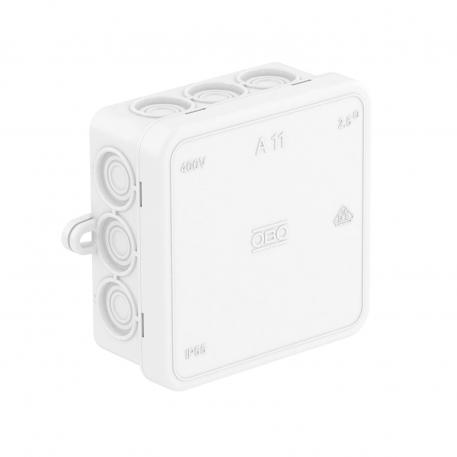 Doză de derivaţie A 11 75x75x35 | 12 | IP55 | alb pur; RAL 9010