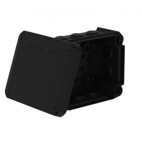 Doză de derivaţie seria T 100, dopuri de etanșare 136x102x57 | 10 | IP66 | negru grafit; RAL 9011