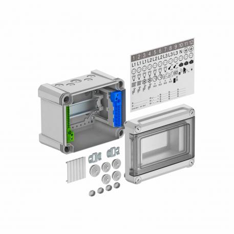 Minitablou pentru 5 module, cu clemă cu ştecher 191 | 151 | 126 | Înfigere
