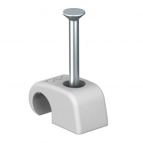 Clemă adezivă tip 2027, gri deschis  | 10 | 14 | 2,0 x 30 | gri deschis; RAL 7035
