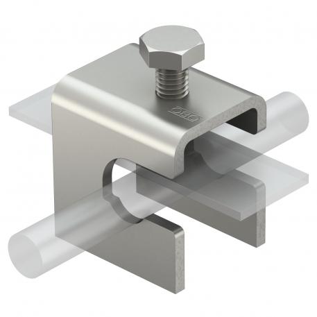 Clemă de împământare VARIO pentru armături de oţel  | FL30x5 x Rd8-14 | 