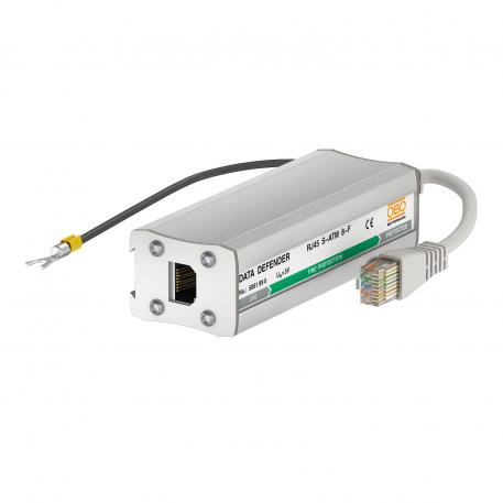 Protecţie fină pentru reţele Ethernet (clasa D/CAT 5) 8 | Protecţie fină, 8 conductori + protectie |  | 6 | RJ45 8(8)
