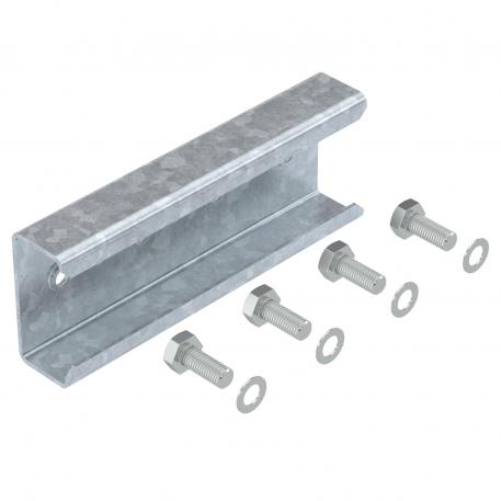 Conector longitudinal pentru profile de susținere, zonă deschisă