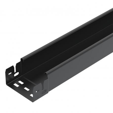 Cable tray MKS-Magic® 60, unperforated, black 3050 | 100 | 60 | 1 | nu | negru închis; RAL 9005 | Oţel | PES135 - poliester