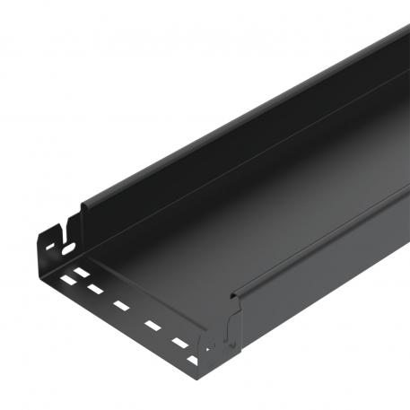 Cable tray MKS-Magic® 60, unperforated, black 3050 | 200 | 60 | 1 | nu | negru închis; RAL 9005 | Oţel | PES135 - poliester