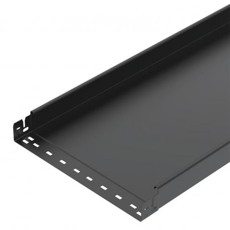 Cable tray MKS-Magic® 60, unperforated, black 3050 | 400 | 60 | 1 | nu | negru închis; RAL 9005 | Oţel | PES135 - poliester