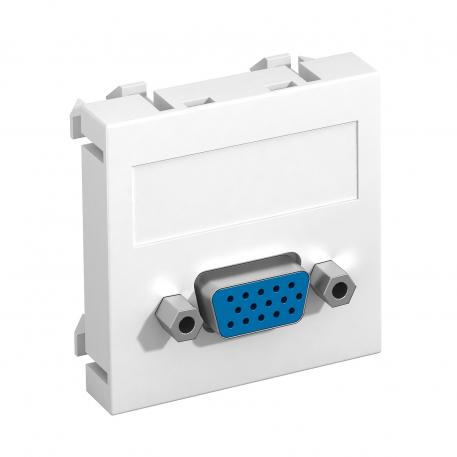 Conector VGA, 1 modul, ieşire dreaptă, ca şi conectare cu şurub