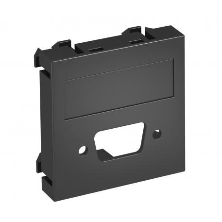 Suport multimedia pentru ştecăr VGA / D-Sub9 , 1 modul, ieşire dreaptă