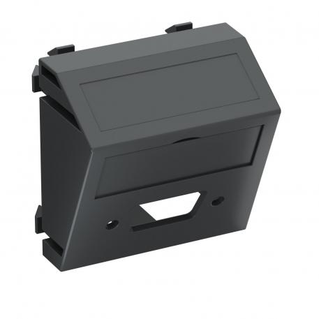 Suport multimedia pentru ştecăr VGA / D-Sub9 , 1 modul, ieşire oblică