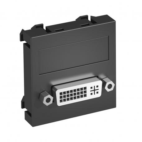 Conector DVI-D, 1 modul, ieşire dreaptă, ca şi conectare cu şurub