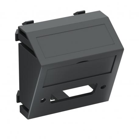 Suport multimedia pentru ştecăr DVI, 1 modul, ieşire oblică