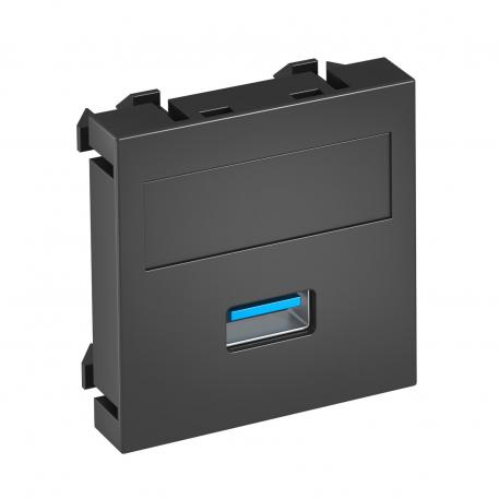 Conector USB 2.0 / 3.0, 1 modul, orificiu de ieşire dreaptă, ca și conectare cu șurub