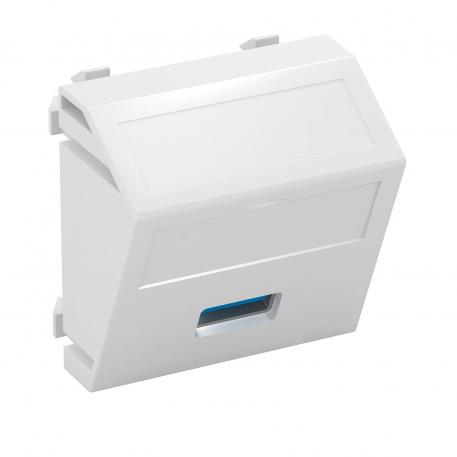 Conector USB 2.0 / 3.0, 1 modul, ieşire oblică, ca şi conectare cu şurub