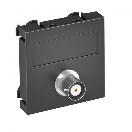 Conector BNC, 1 modul, ieşire dreaptă, cuplare 1:1