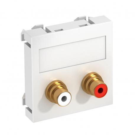 Conexiune audio-cinch, 1 modul, ieşire dreaptă, cuplare 1:1