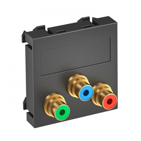Conexiune Component Video, 1 modul, ieşire dreaptă, cuplare 1:1