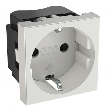 0° socket, protective contact, single