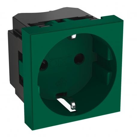 0° socket, protective contact, single 1 | Single 0° | verde-mentă; RAL 6029