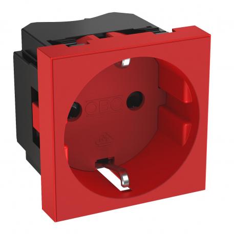 0° socket, protective contact, single 1 | Single 0° | roşu de semnalizare; RAL 3001