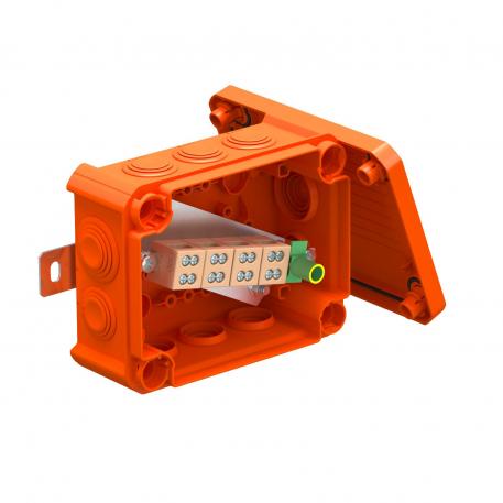 FireBox T100 with plug-in seals, double terminals 136x102x57 | 10 | IP66 | oranj; RAL 2003
