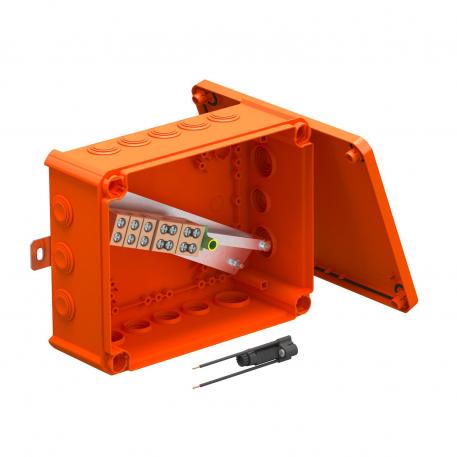 FireBox T250 with plug-in seals, 1 fuse holder 225x173x86 |  | IP66 | oranj; RAL 2003