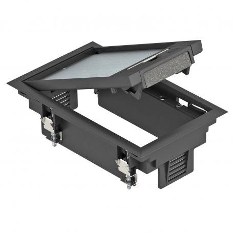 Ramă cu capac GES2 cu mâner 5 | 2 | negru grafit; RAL 9011