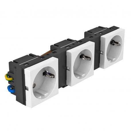 Ramă de montaj pentru MT45V, terminată cu priză cu contact de protecţie