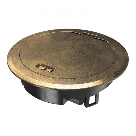 Capac rabatabil cu dispozitiv de blocare, alamă antichizată ud | Dispozitiv de blocare | IP66 | 6.102.7 (bis 3.000 N) |  | Zinc turnat sub presiune