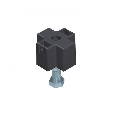 Unitate reglabilă în înălţime pentru susţinerea îmbinărilor dintre capace, pentru înălţimi ale canalului cuprinse între 40 -70 mm